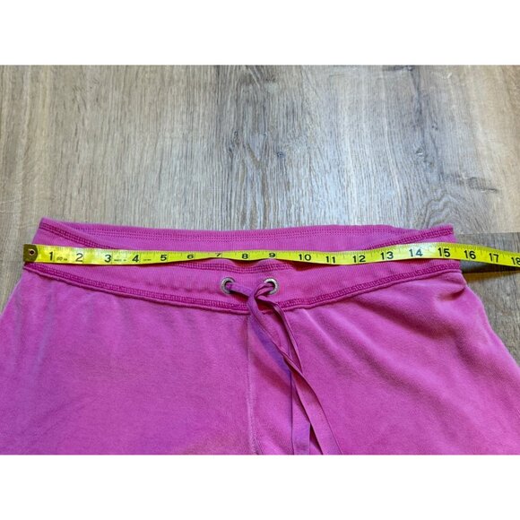 Y2K Victorias Secret Pink Velour Flare Track Jogger Suit Pants S Drawstring Wais - Picture 4 of 8